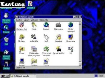 Pjemn pracovn prosted Windows 95 z roku 1995